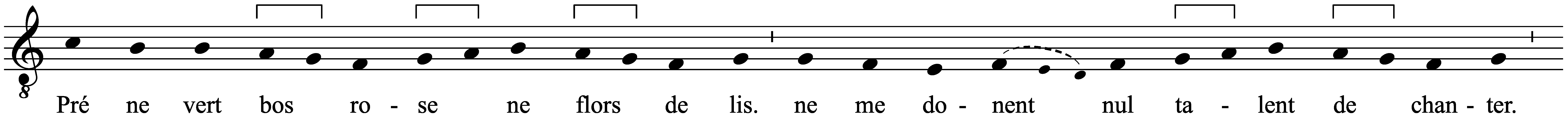 Work musical notation